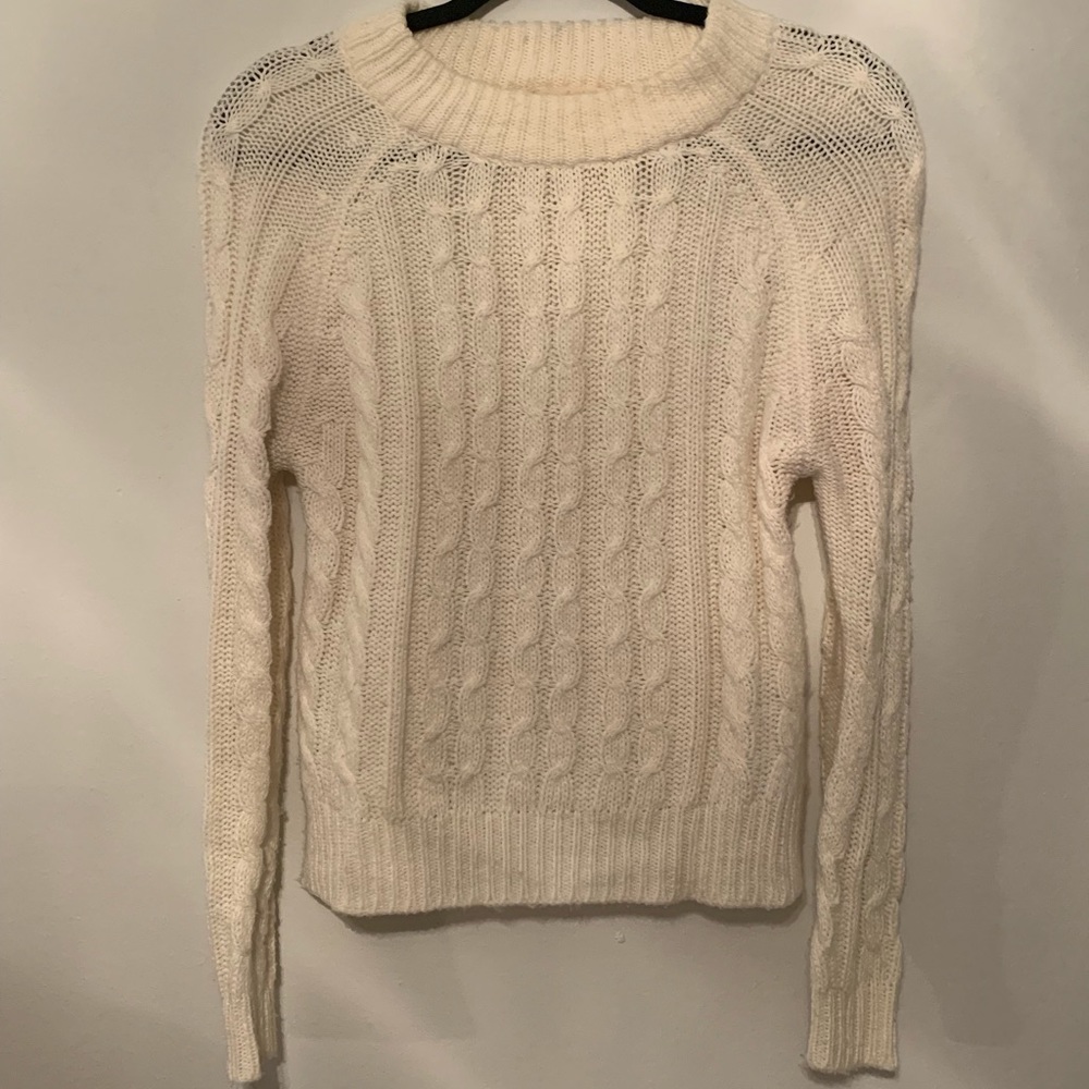 White Knitted Sweater